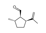 2-甲基-5-(丙-1-烯-2-基)环戊烷甲醛 结构式