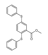 2,5-二(苯硫基)苯甲酸甲酯 结构式