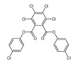 3,4,5,6-四氯邻苯二甲酸双(4-氯苯基)酯 结构式