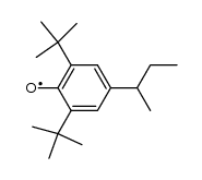4-仲丁基-2,6-二叔丁基苯氧自由基 结构式
