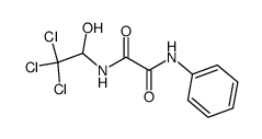 N-phenyl-N'-(2,2,2-trichloro-1-hydroxy-ethyl)-oxalamide 结构式