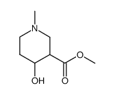 N-甲基-3-甲氧羰基-4-羟基哌啶 结构式
