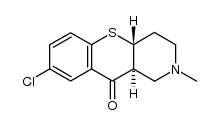 8-氯-2-甲基-1,2,3,4,4a,10a-六氢-10H-[1]苯并硫代吡喃并[3,2-c]吡啶-10-酮 结构式