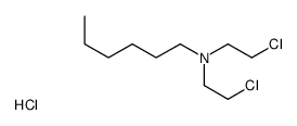 双(2-氯乙基)己基氯化铵 结构式