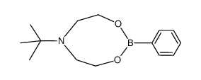 N-tert-butyldiethanolamine phenylboronic ester 结构式
