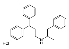 3,3-二苯基-N-(1-苯基丙-2-基)丙-1-胺盐酸盐 结构式