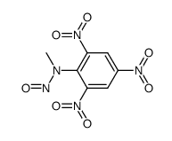 N-甲基-2,4,6-三硝基-N-亚硝基苯胺 结构式