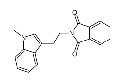 2-[2-(1-甲基吲哚-3-基)乙基]异吲哚-1,3-二酮 结构式