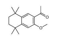 1-(3-methoxy-5,5,8,8-tetramethyl-6,7-dihydronaphthalen-2-yl)ethanone 结构式