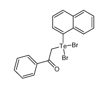 2-(dibromo(naphthalen-1-yl)-4-tellanyl)-1-phenylethan-1-one 结构式