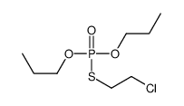1-[2-chloroethylsulfanyl(propoxy)phosphoryl]oxypropane 结构式