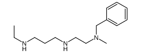N'-[2-[benzyl(methyl)amino]ethyl]-N-ethylpropane-1,3-diamine 结构式
