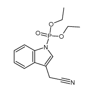1-diethylphosphono-3-indolineacetonitrile 结构式