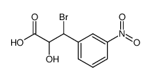 3-溴-2-羟基-3-(3-硝基苯基)丙酸 结构式