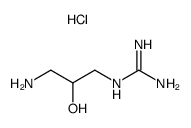 (3-amino-2-hydroxy-propyl)-guanidine, dihydrochloride 结构式