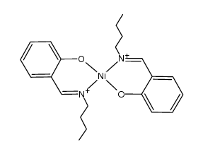 di-(n-butylsalicylaldimino)nickel(II) 结构式