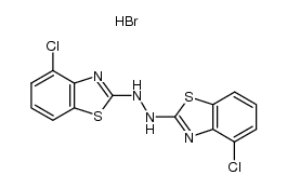 1,2-bis(4-chlorobenzo[d]thiazol-2-yl)hydrazine hydrobromide 结构式
