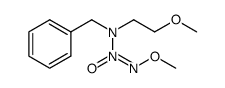 O2-methyl 1-[N-benzyl-N-(2-methoxyethyl)amino]diazen-1-ium-1,2-diolate 结构式