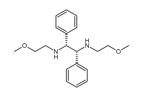(1R,2R)-N1,N2-双(2-甲氧基乙基)-1,2-二苯基乙烷-1,2-二胺 结构式