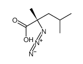 (2S)-2-叠氮基-2,4-二甲基戊酸 结构式
