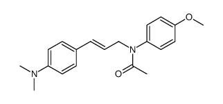 (E)-N-(3-(4-(二甲氨基)苯基)烯丙基)-N-(4-甲氧基苯基)乙酰胺 结构式