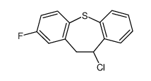 10-chloro-2-fluoro-10,11-dihydro-dibenzo[b,f]thiepine 结构式