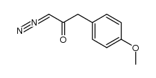 1-diazo-3-(4-methoxyphenyl)propan-2-one 结构式