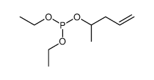 diethyl 1-methylbut-3-enyl phosphite 结构式