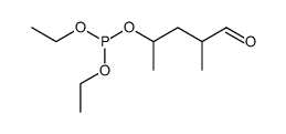 diethyl (4-methyl-5-oxopentan-2-yl) phosphite 结构式