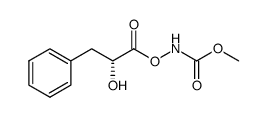 methyl (R)-((2-hydroxy-3-phenylpropanoyl)oxy)carbamate 结构式