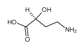 (2S)-4-氨基-2-羟基丁酸 结构式