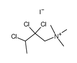 trimethyl-(2,2,3-trichloro-butyl)-ammonium, iodide 结构式