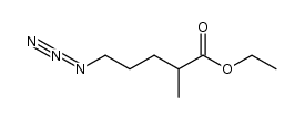 5-叠氮基-2-甲基戊酸乙酯 结构式