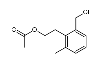 2-chloromethyl-6-methylphenethyl acetate 结构式