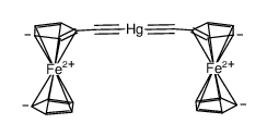 bis(ferrocenyl acetylide)mercury 结构式