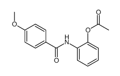 2-(4-甲氧基苯甲酰氨基)苯基乙酸酯 结构式