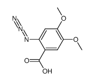 2-叠氮基-4,5-二甲氧基苯甲酸 结构式