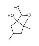 1-Hydroxy-2.2.4-trimethyl-cyclopentan-carbonsaeure-(1) 结构式