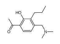 Ethanone, 1-[4-[(dimethylamino)methyl]-2-hydroxy-3-propylphenyl]- 结构式