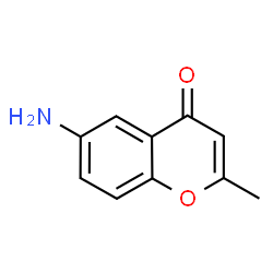 6-氨基-2-甲基-4H-苯并吡喃-4-酮 结构式