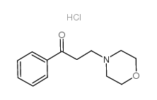 3-(4-吗啉基)苯丙酮盐酸盐 结构式