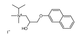 (2-hydroxy-3-naphthalen-2-yloxypropyl)-dimethyl-propan-2-ylazanium,iodide 结构式