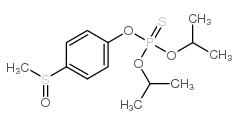 O,O-二异丙基-O-(4-(甲基亚磺酰基)苯基)硫代磷酸酯 结构式
