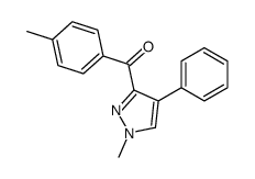 Methanone, (4-methylphenyl)(1-methyl-4-phenyl-1H-pyrazol-3-yl)- 结构式