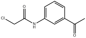 2-氯-N-(3-乙酰苯基)乙酰胺 结构式