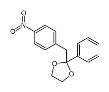 2-(4-硝基苄基)-2-苯基-1,3-二氧戊环 结构式