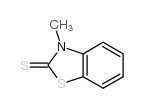 3-甲基-2(3H)-苯并噻唑硫酮 结构式