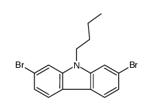 2,7-二溴-9-丁基-9H-咔唑 结构式