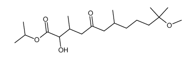 2-羟基-11-甲氧基-3,7,11-三甲基-5-氧代十二烷酸异丙酯 结构式