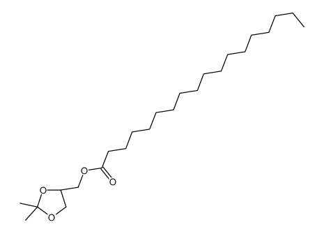 Octadecanoic acid, [(4S)-2,2-dimethyl-1,3-dioxolan-4-yl]methyl ester 结构式